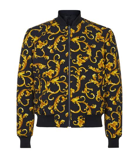 versace bomber jacket men's